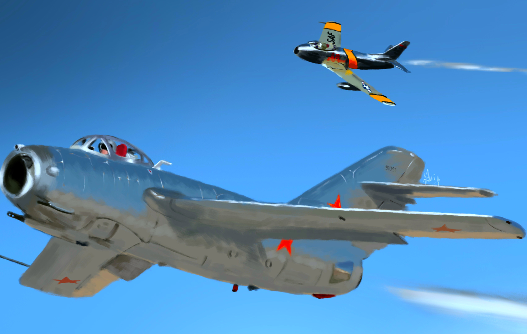 Как советские лётчики-асы «надрали задницу» американцам в далеких 50-х