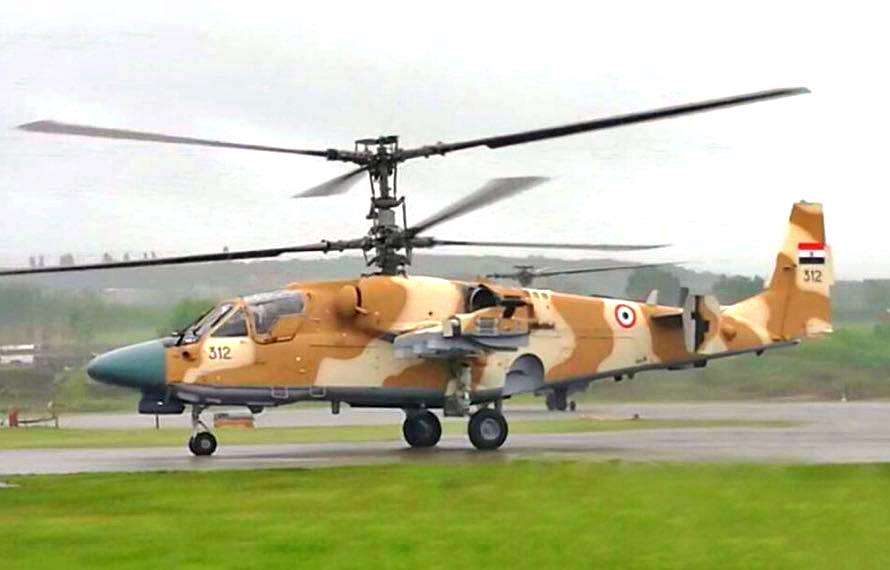 Первые ударные вертолеты Ка-52 для Египта попали на фото