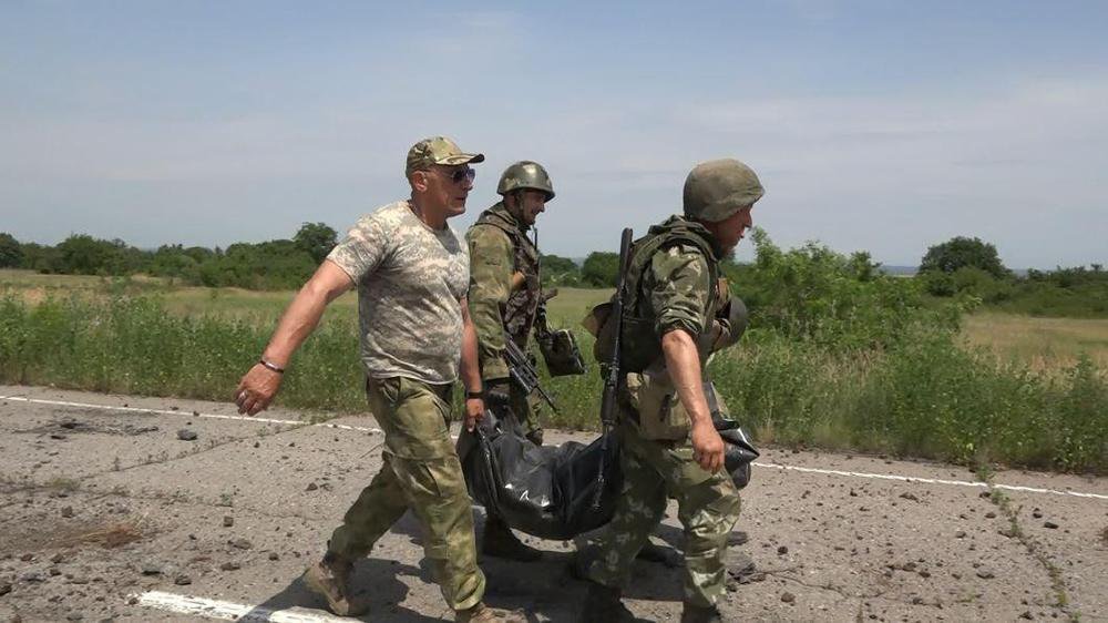 НМ ЛНР эвакуировала тело бойца ВСУ, погибшего в районе Желобка