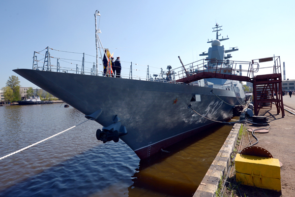 Россия спускает на воду новейший корвет-невидимку «Громкий» с РК «Уран»