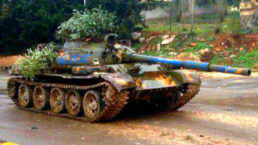 Смерть пришла, откуда не ждали: Т-62 САА заставил боевиков панически бежать