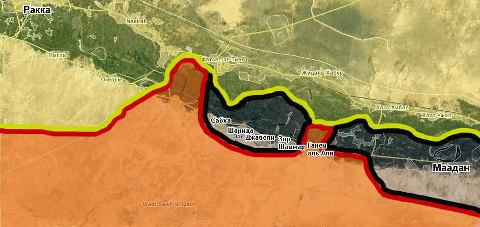 Сирийская армия освободила поселок Ганем аль-Али на востоке провинции Ракка