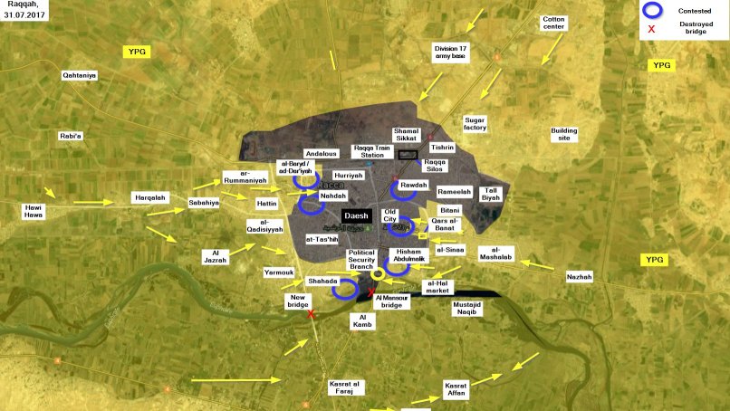 В Ракке курды взяли под контроль большую часть района Назля Шухада
