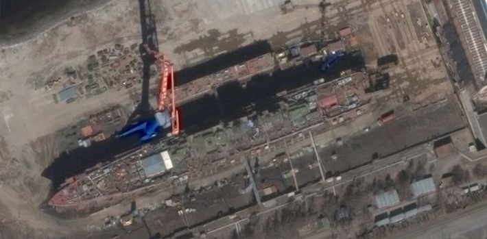 Уникальное фото тяжелого атомного ракетного крейсера Адмирал Нахимов в сети