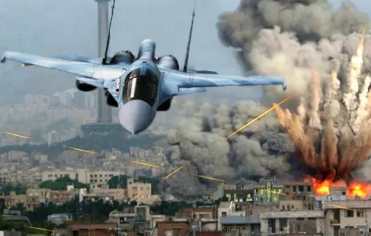 Точный удар ВКС РФ сравнял с землей склад боеприпасов террористов в Хомсе