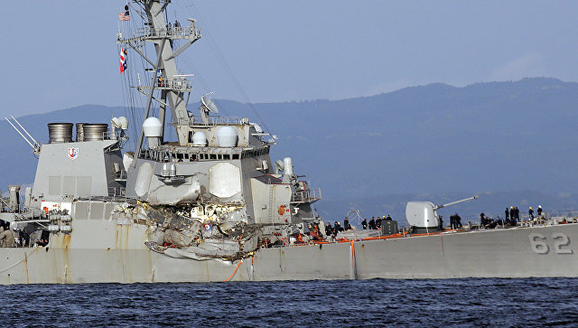 В США уволено командование эсминца «Фицджеральд» из-за гибели моряков