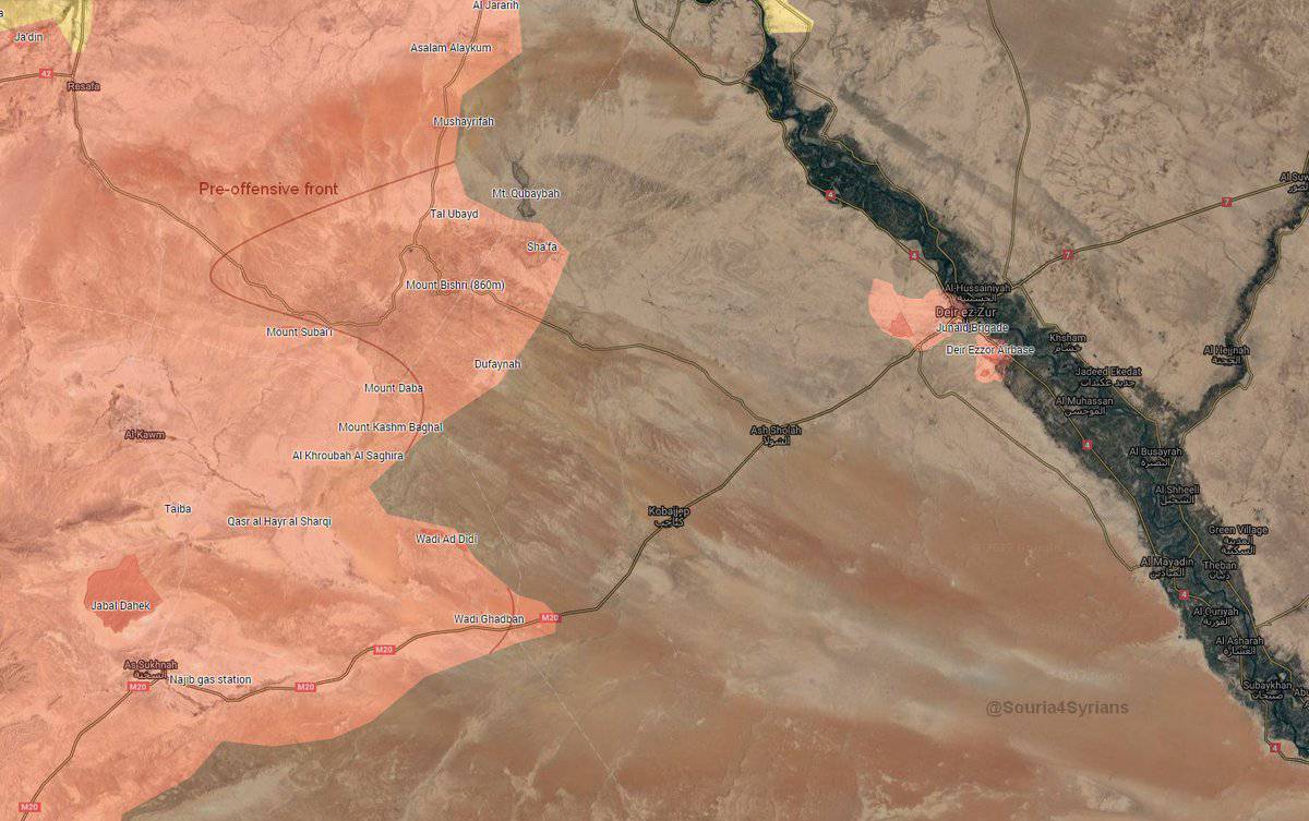 Сирийская армия в 40 километрах от Дейр эз-Зора