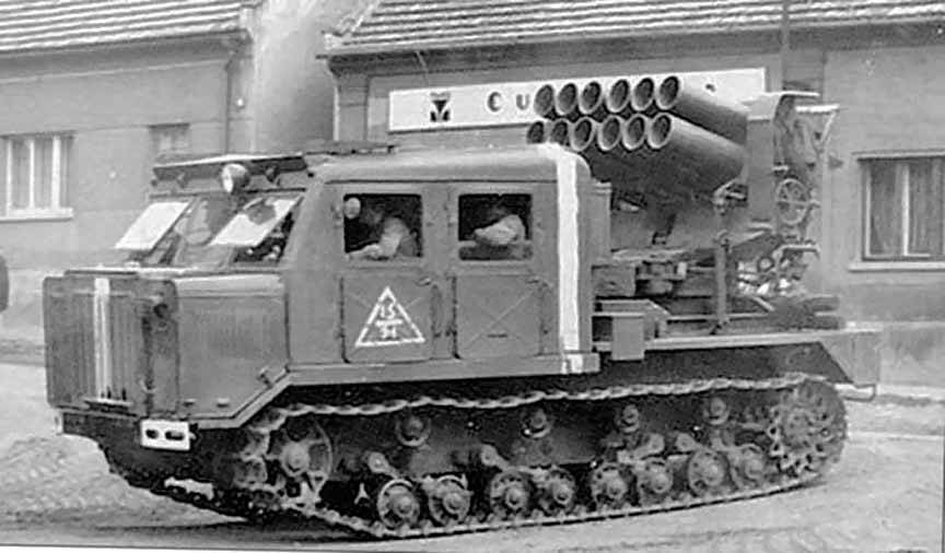 Советская РСЗО на гусеничном ходу БМ-24Т