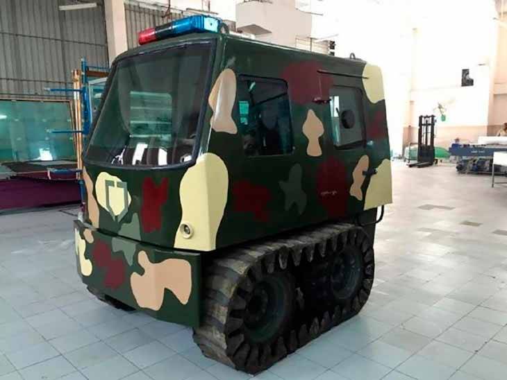 Индийский самоходная бронебудка, антитеррористический автомобиль Tata Micro