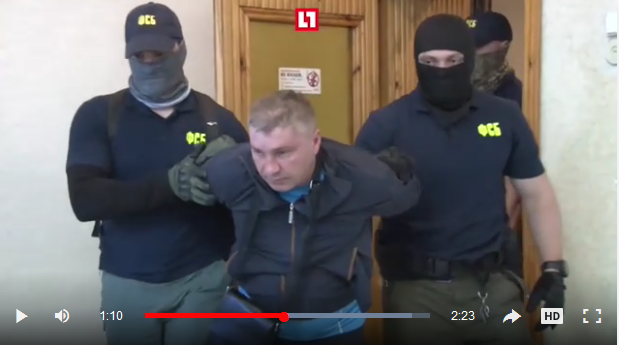 В Сети появилось видео задержания украинских шпионов в Крыму