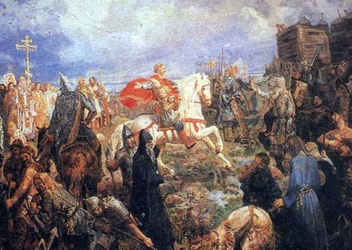 Как Добрыня мечом крестил Новгород?
