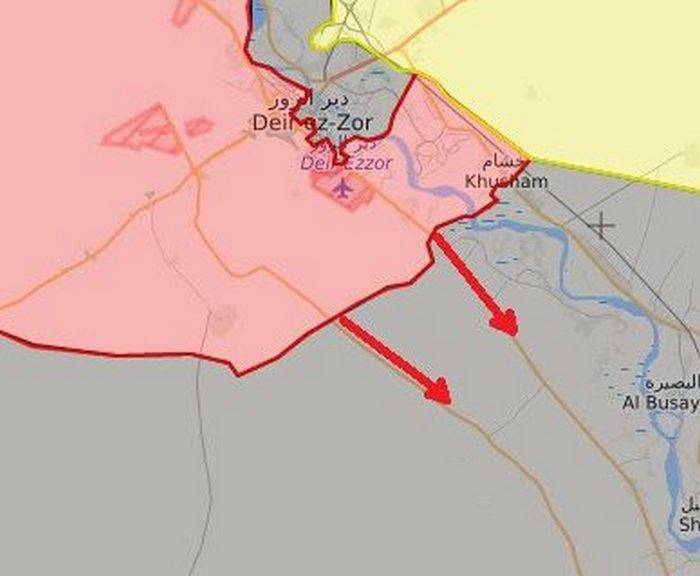 Сирийская армия ведет наступление на Маядин в провинции Дейр-эз-Зор