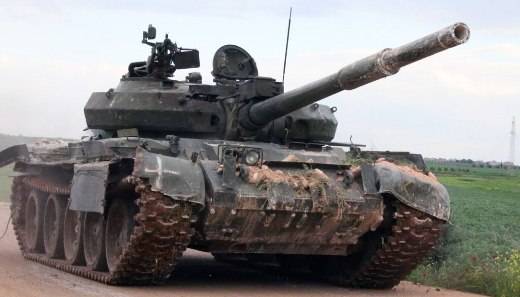 Сирийская армия отбила у террористов Т-62М с "бровями Ильича"