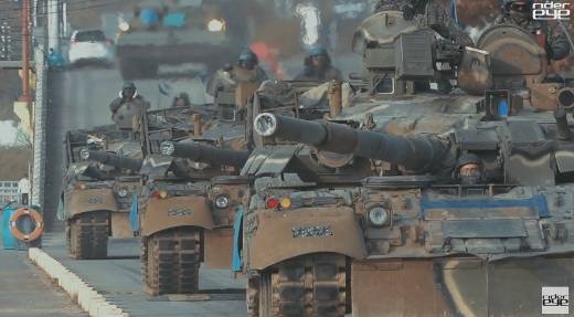 Танки Т-80У приняли участие в учениях южнокорейской армии