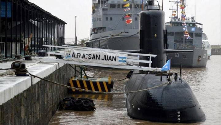 Последнее сообщение пропавшей субмарины ВМС Аргентины