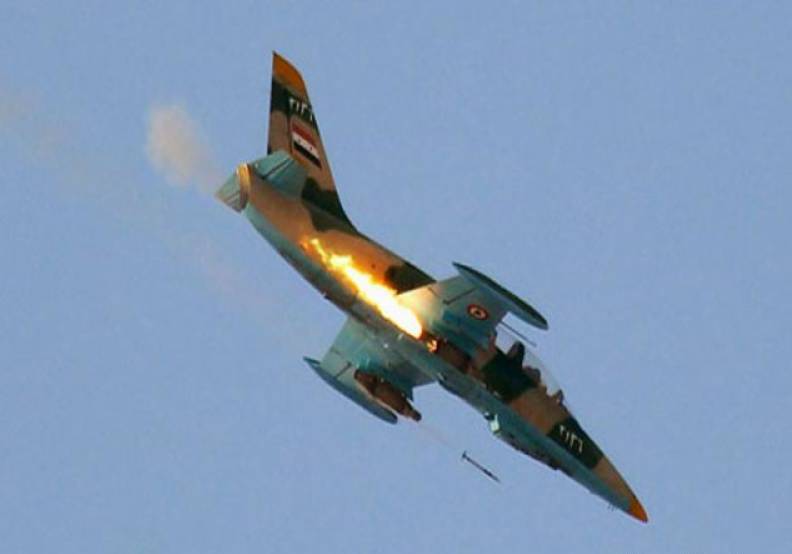 ВВС Сирии уничтожают боевиков под Дамаском