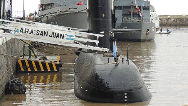 ВМС США о катастрофе субмарины Аргентины «Сан-Хуан»: есть шанс на спасение