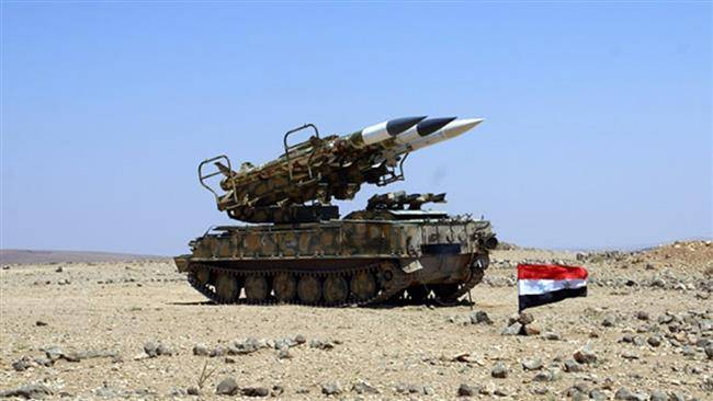 Удар по складу боеприпасов САА у Дамаска: кадры перехвата израильских ракет