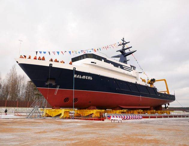Проект 11982: на воду спущено новейшее судно «Ильмень»