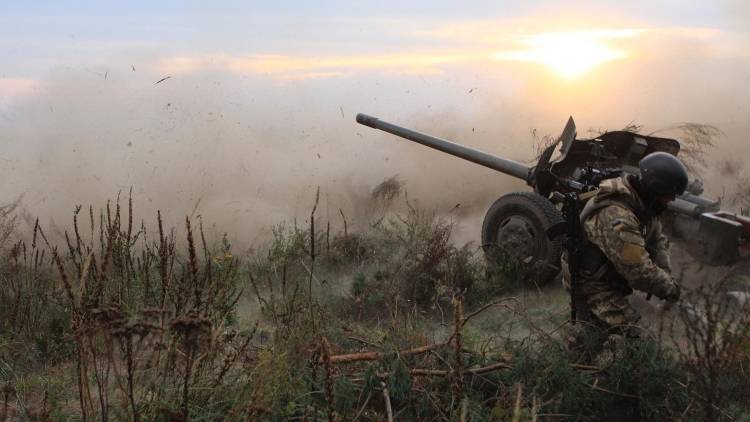 Массированный обстрел авдеевской промзоны под Донецком