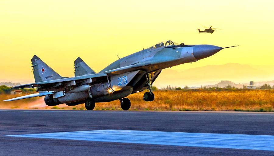 Истребители МиГ-29СМТ улетели из Сирии полным составом