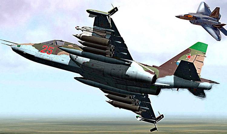 Су-25 против F-22: что значит перехват нашего самолета в небе над Сирией