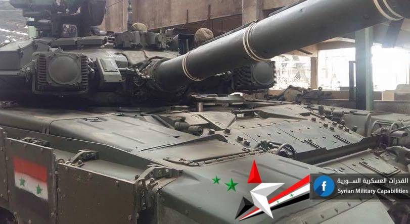 В Сирии замечен танк - участник Парада на Красной площади