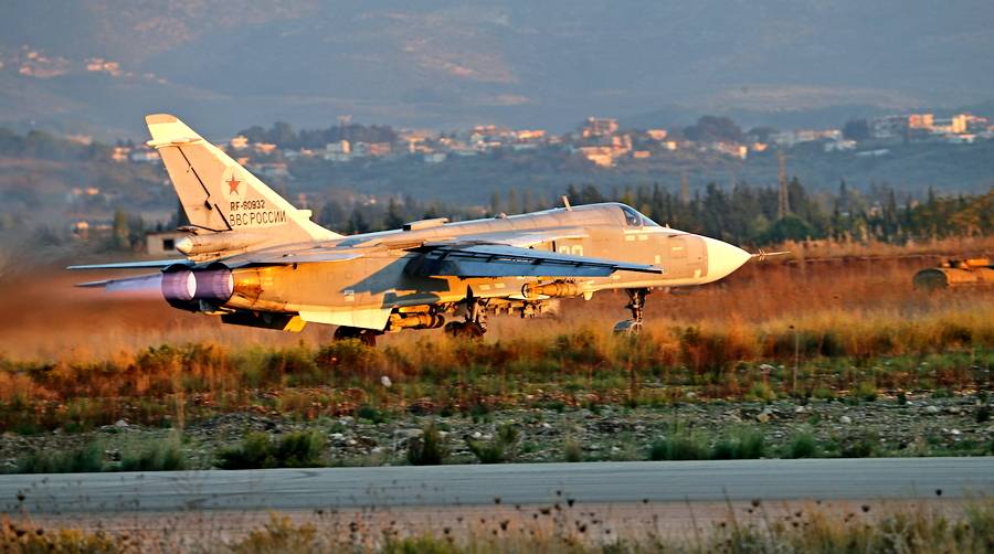 В пятничном телесюжете показали «разбомбленный» в Сирии самолет ВКС