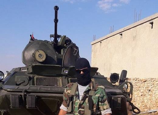 Спецназ Сирии получил БТР-82 с новым лазерным прожектором