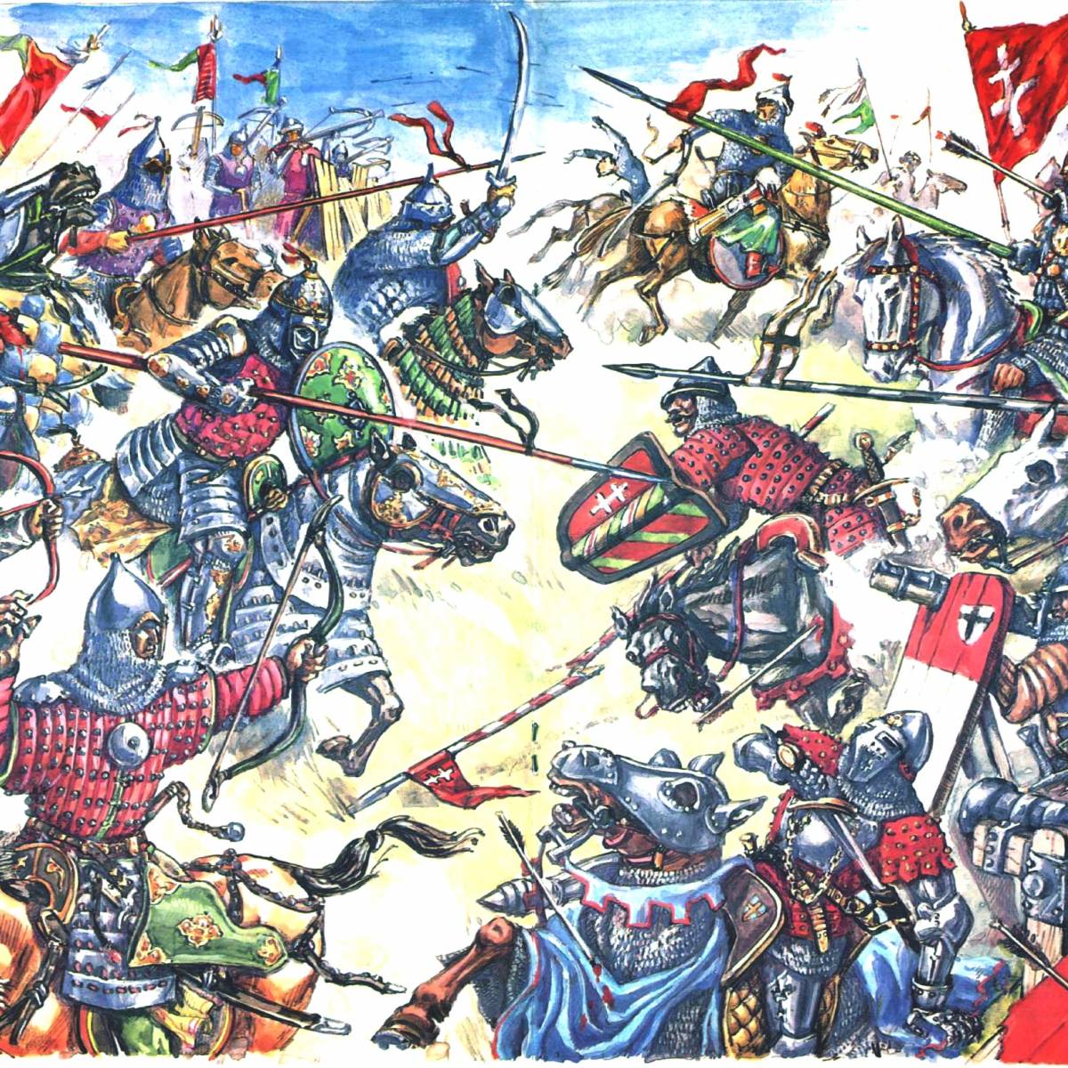 Стотысячное войско Литовского князя Витовта и хана Тохтамыша