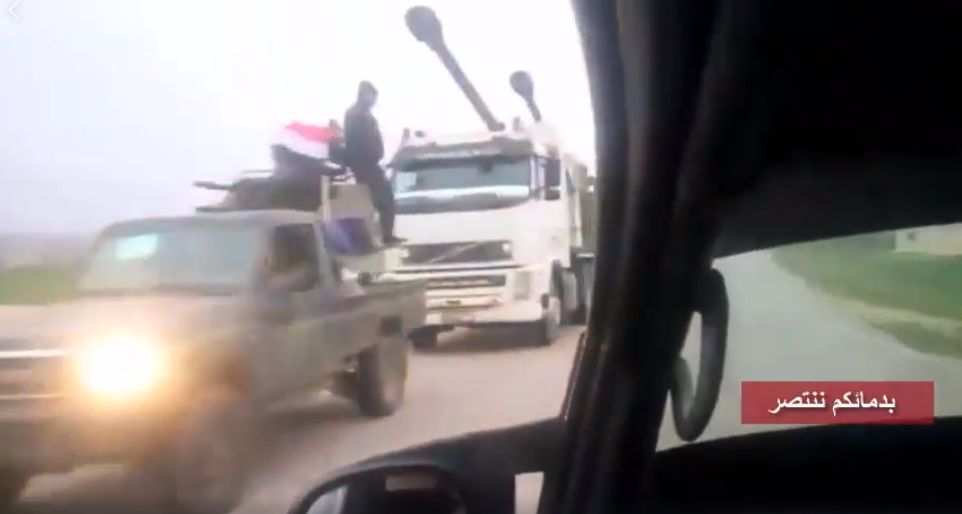 Крупное подкрепление из Идлиба: колонна элиты САА попала на видео