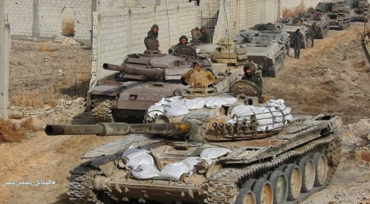 Сирийцы готовят танковое наступление под Дамаском