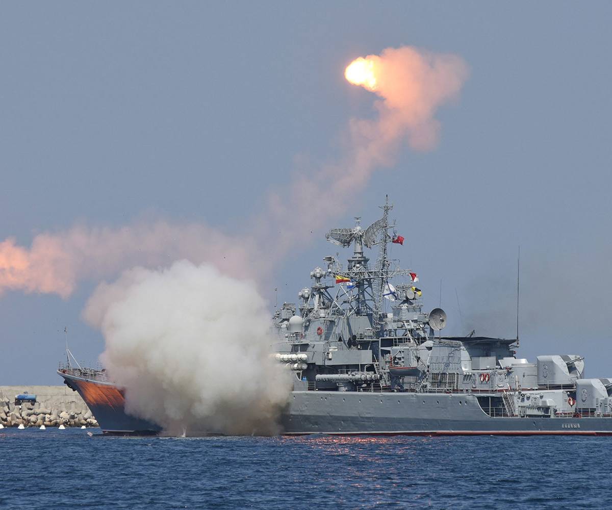 Русский флот с успехом отстрелялся в Черном море