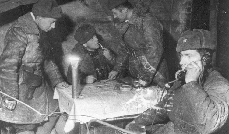 Психическая атака немцев на Советских солдат