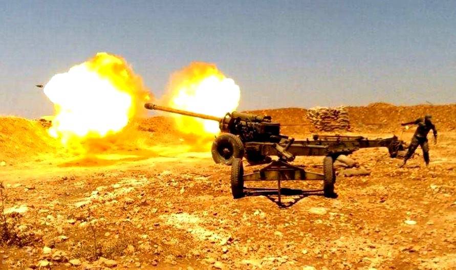 Сирийская артиллерия накрыла огнем ракетные установки Турции