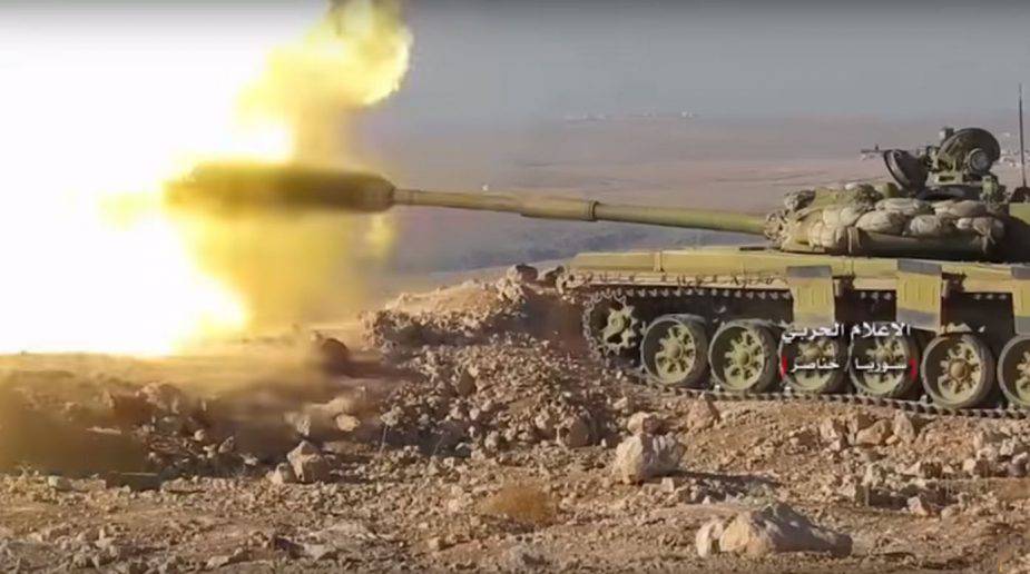 Контратака САА в Дамаске: кадры уничтожения минометной площадки боевиков