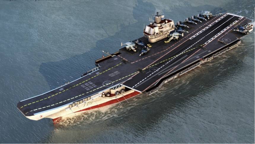 Тяжелый авианесущий крейсер «Ульяновск» впечатлил западные СМИ