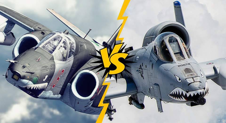 Су-25 vs. A-10: битва штурмовиков