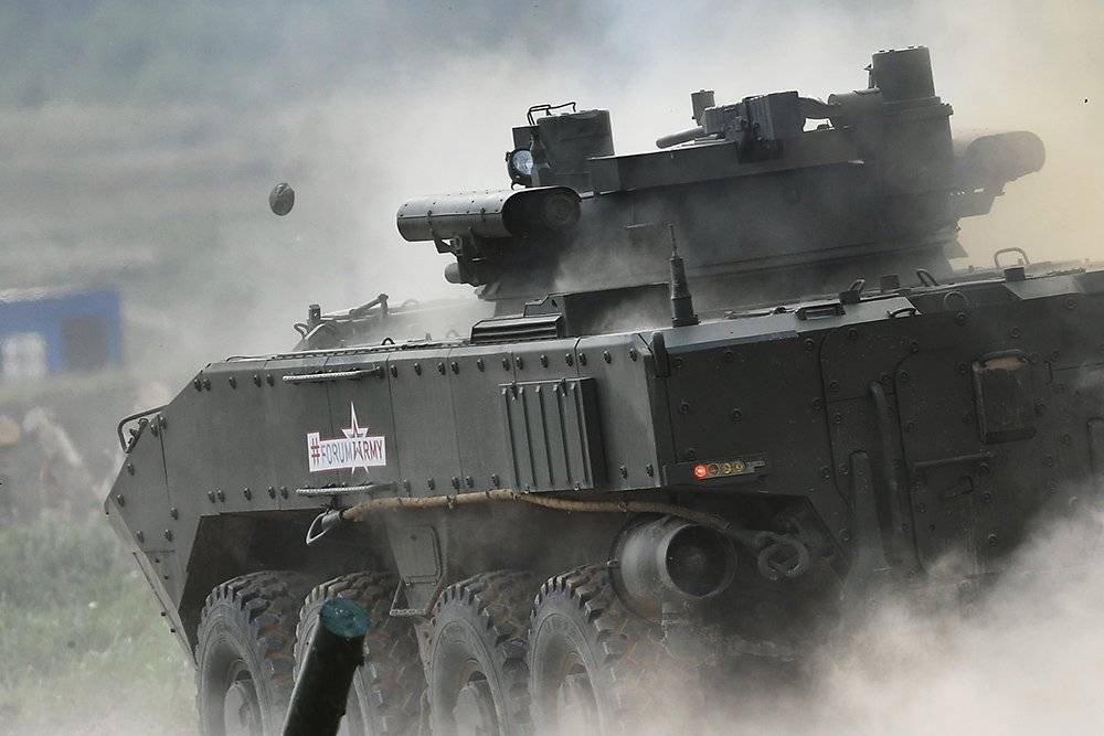 Каким орудием оснастят колесный танк на платформе "Бумеранг"