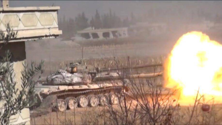 Танковая атака «Сил Тигров» под Дамаском попала на видео