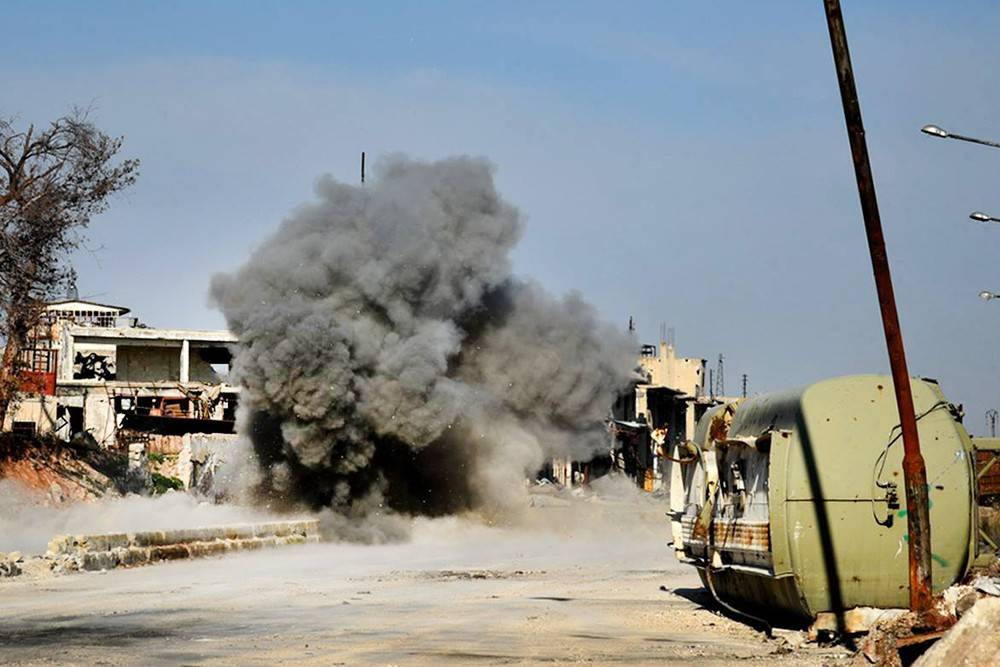 Уничтожение курдского бульдозера турецкими военными попало на видео