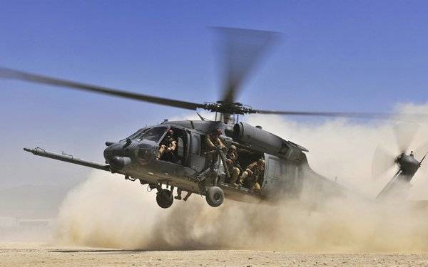 Чёрный день для спецназа США: на сирийской границе упал вертолёт Pave Hawk