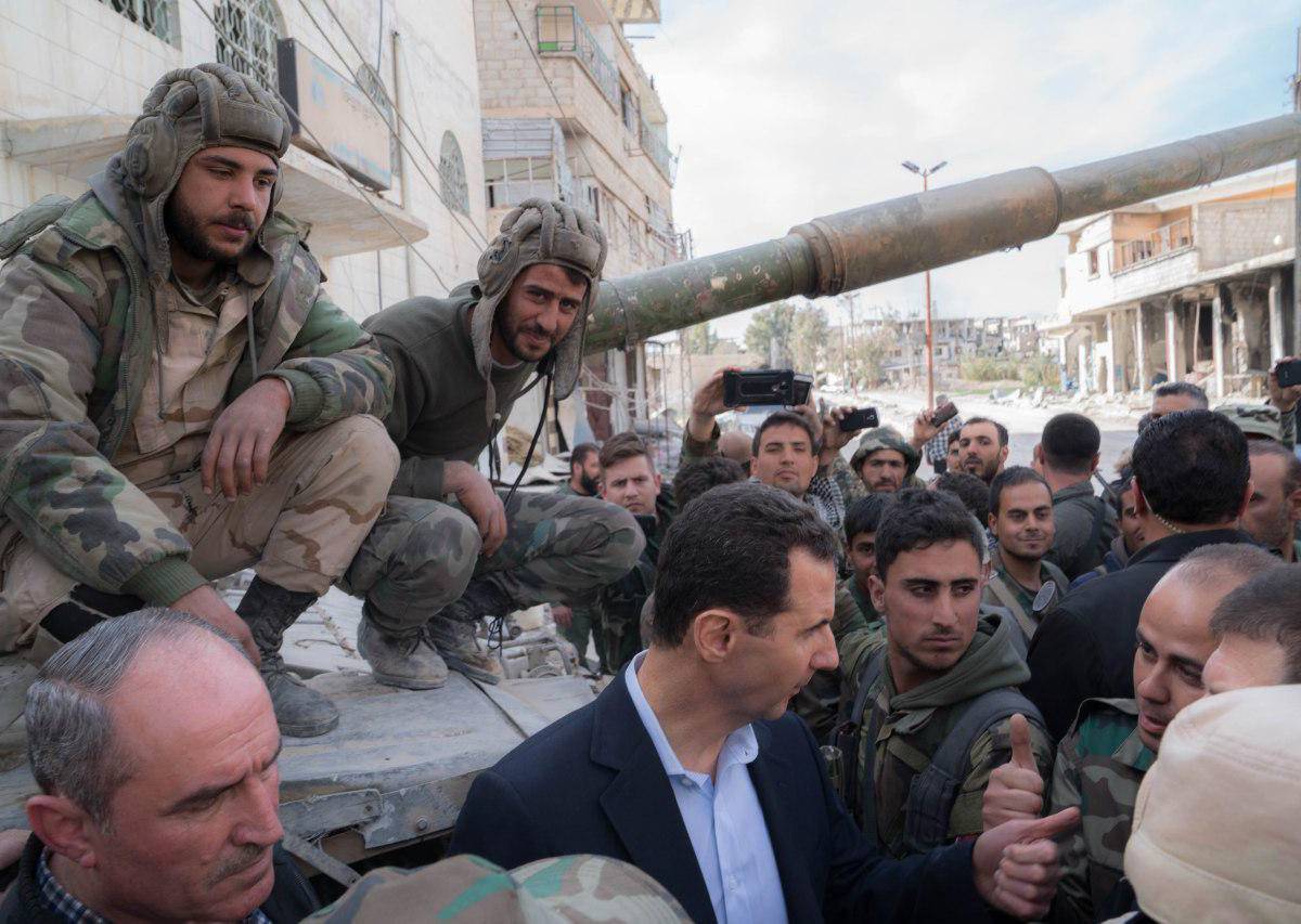 Башар Асад приехал на передовую в Восточную Гуту