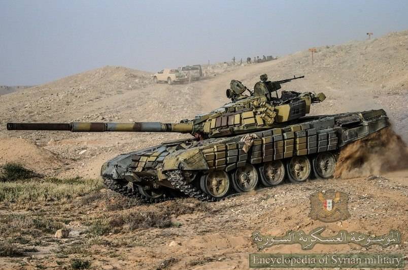 Т-72Б вошел в тройку лучших танков сирийской армии