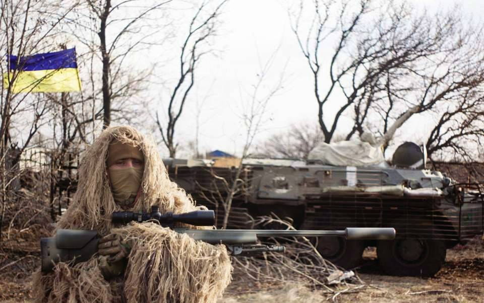 В зону боевых действий на Донбасс прибыли украинские антиснайперы