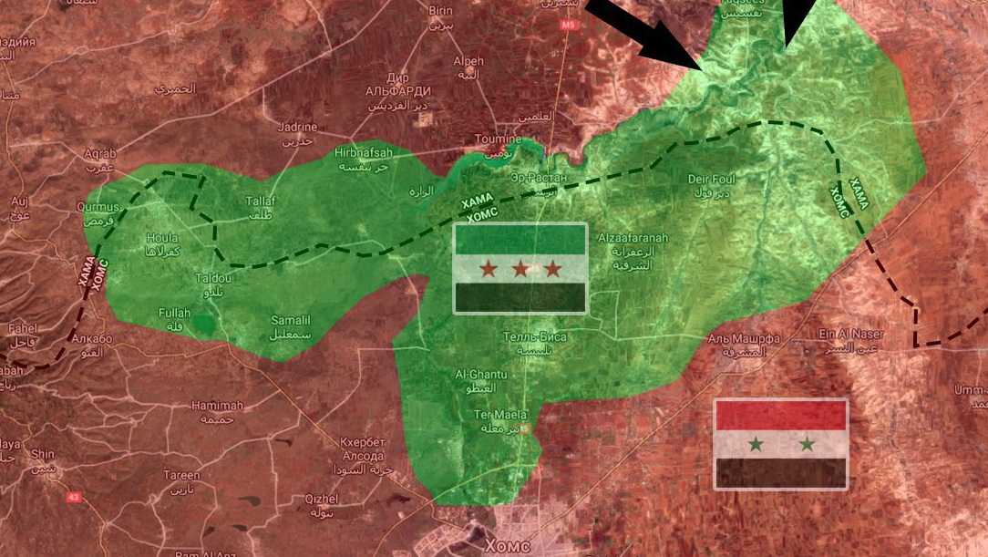 Новый котёл между Хамой и Хомсом: ситуацию в провинциях показали на картах