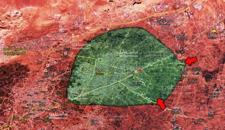 Элита САА начала финальный удар по окруженной Думе: карта боевых действий
