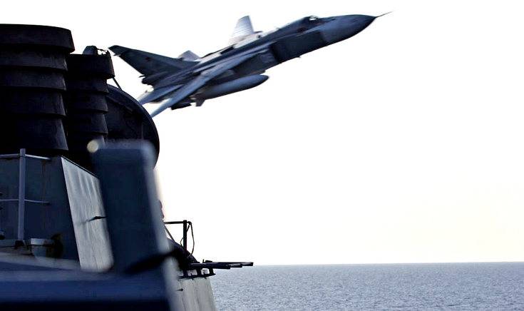 Над эсминцем ВМС США у берегов Сирии пролетели российские самолеты