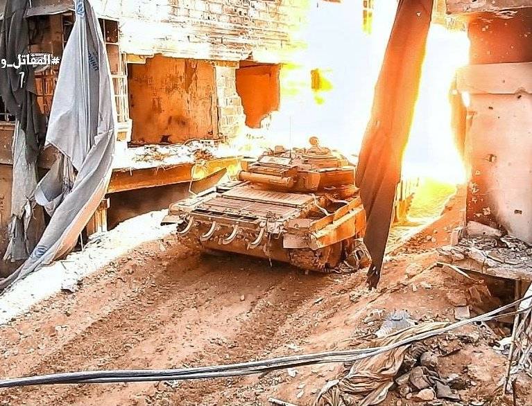 "Бульдозер-монстр" и свежие Т-72АВ раздавили позиции боевиков в Ярмуке