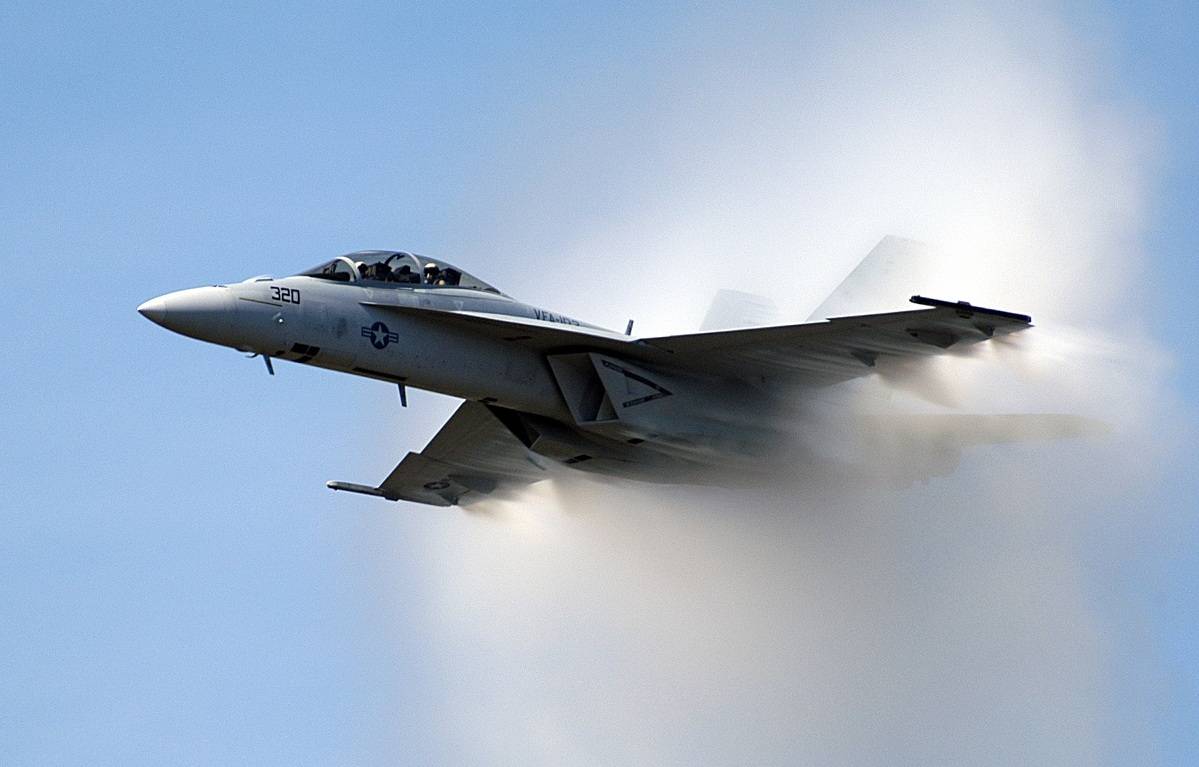 И снова птица, и снова истребитель США: у F/A-18 загорелся двигатель